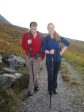 Steff and Oona on teir way to Kinlochleven